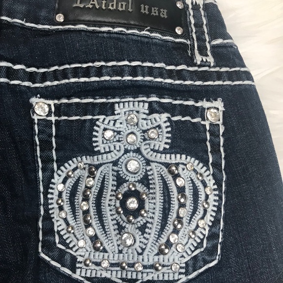LA Idol rhinestone skinny jeans - Picture 5 of 5
